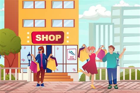 shopping cartoon images|shop cartoon background.